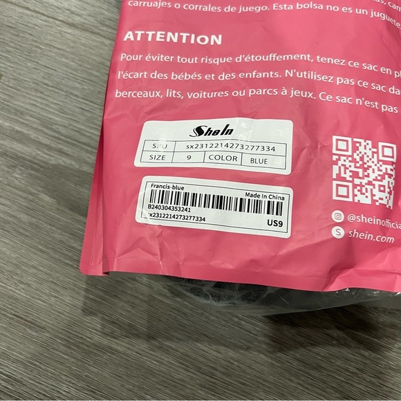 Shein Blue Green H Slide Sandals 9 - Picture 3 of 3